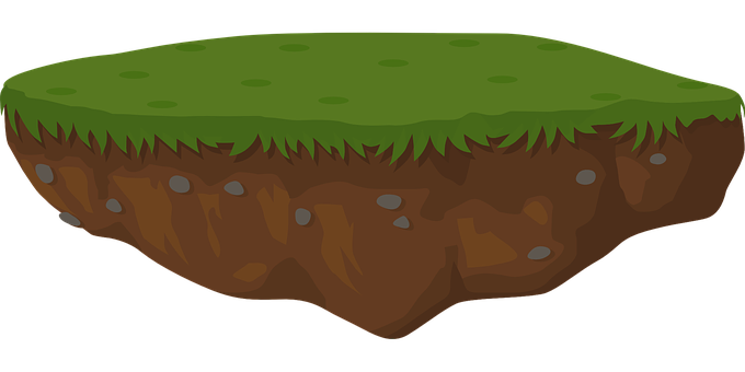 Grass Dirt Section Cartoon PNG
