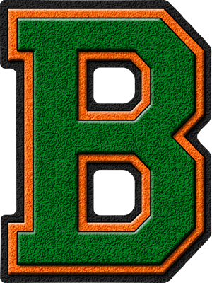 Grass Texture Letter B PNG