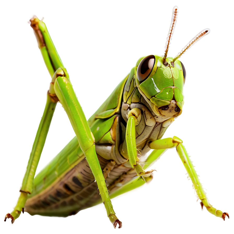 Grasshopper Close-up Png 06122024 PNG