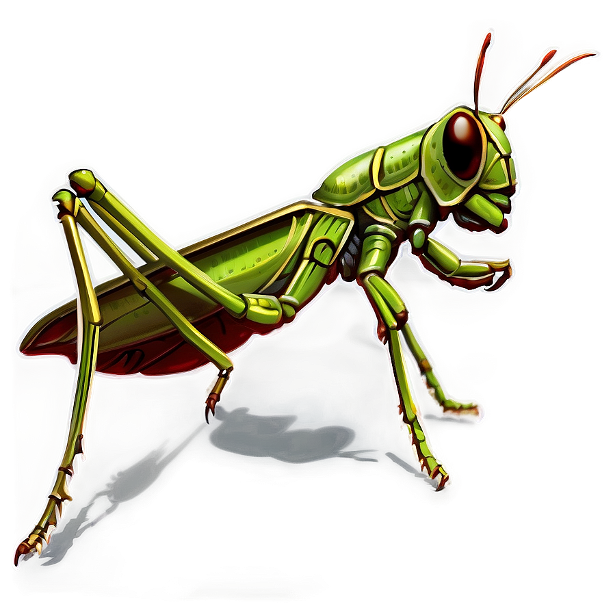 Grasshopper Habitat Scene Png Cfk67 PNG