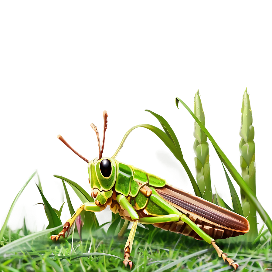 Grasshopper In Grass Png 16 PNG