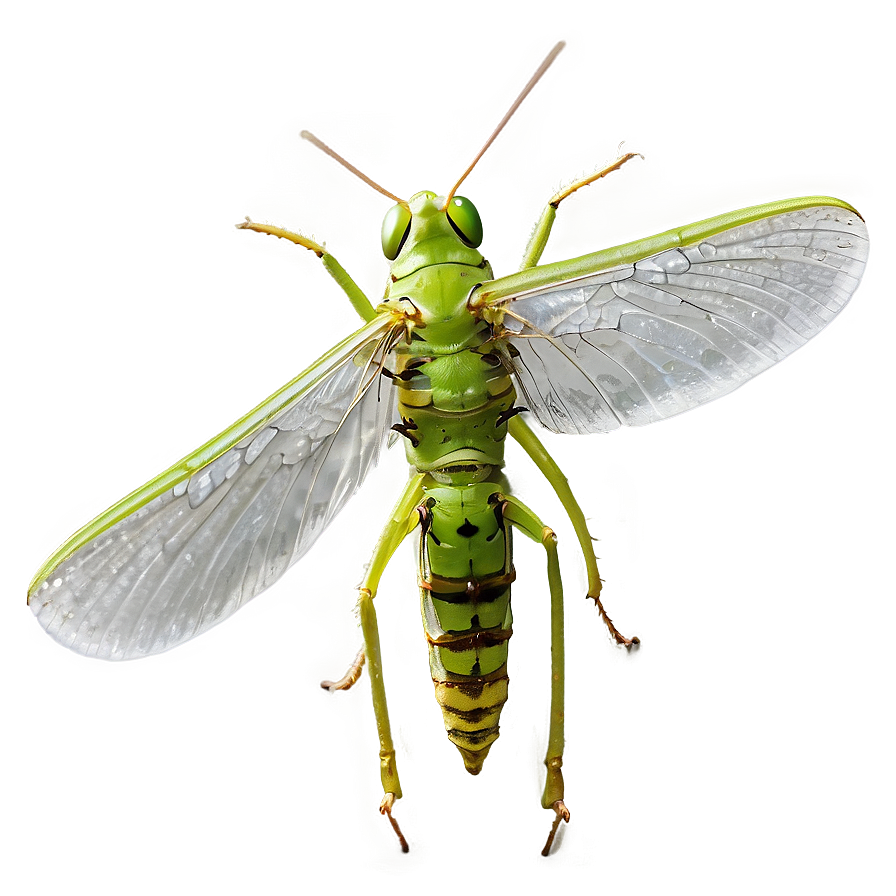 Grasshopper With Transparent Wings Png Lmc41 PNG
