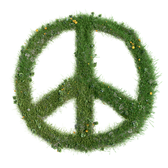 Grassy Peace Symbol PNG