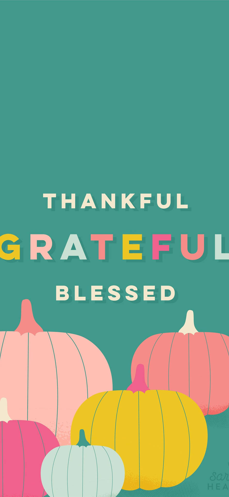 Grateful And Blessed Thanksgiving Iphone Wallpaper