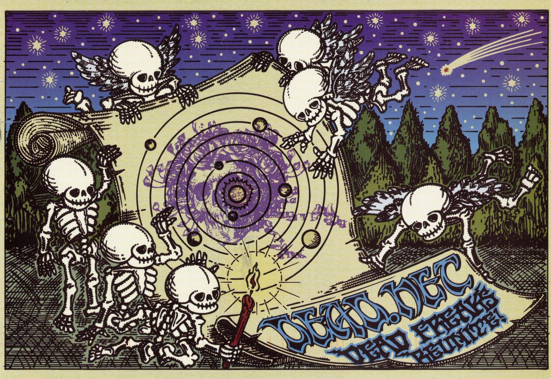 Experience your favorite music anywhere with the Grateful Dead Iphone Wallpaper