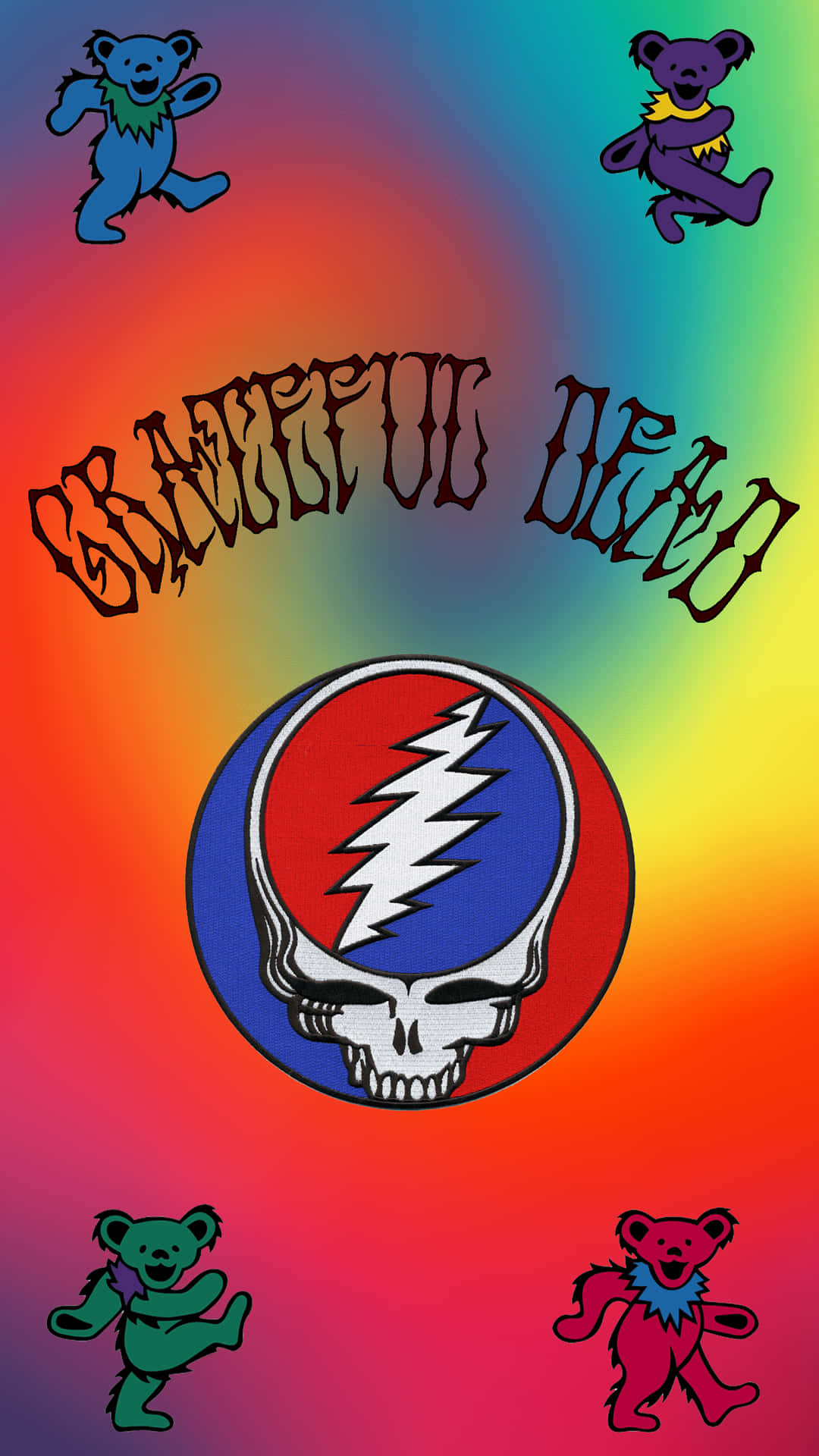 Enjoy the Grateful Dead in style with your iPhone Wallpaper
