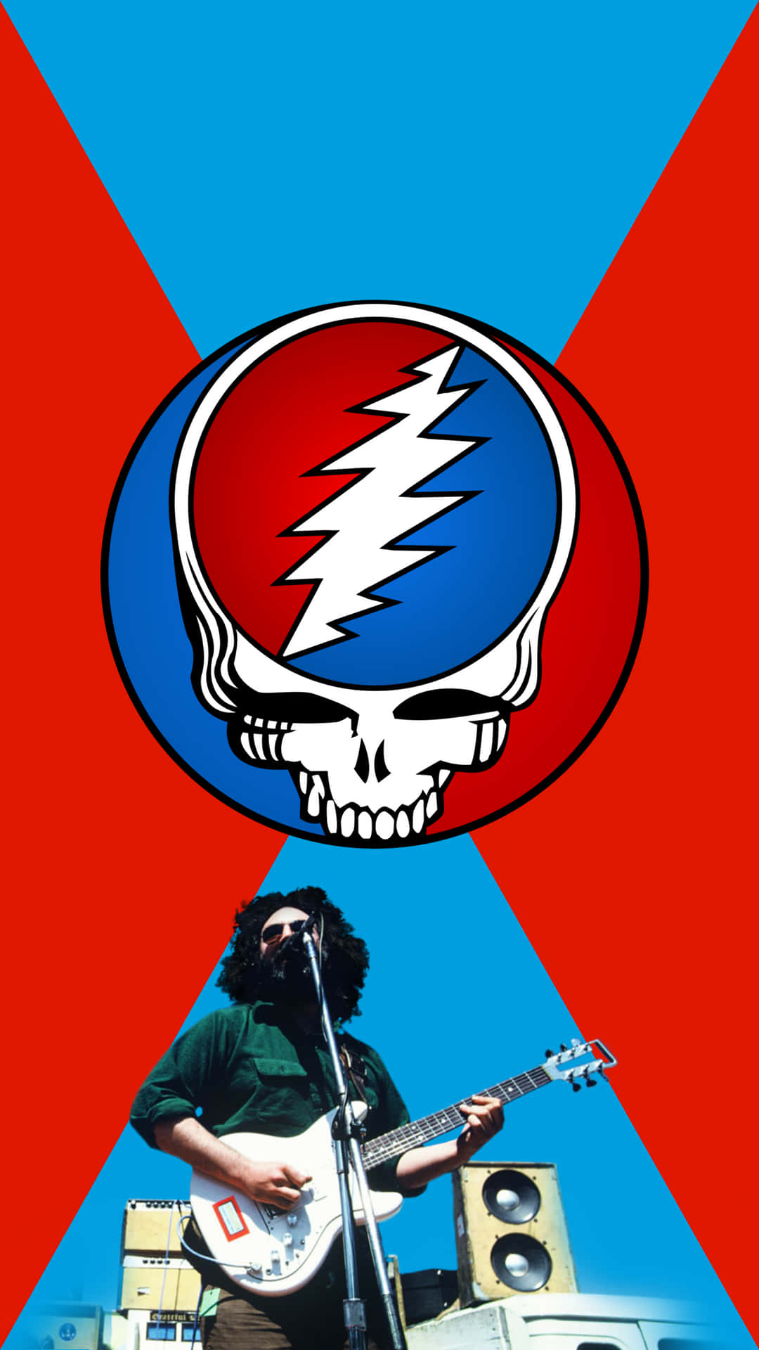 Artist And Logo Of Grateful Dead Iphone Wallpaper