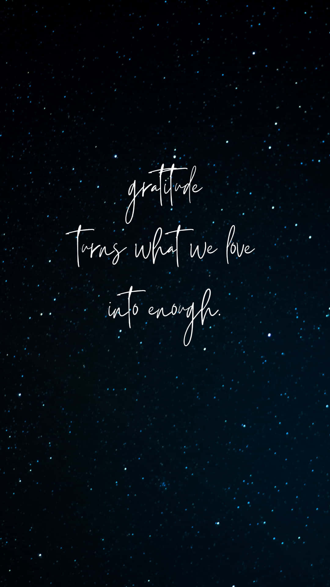 Gratitude White Script Wallpaper