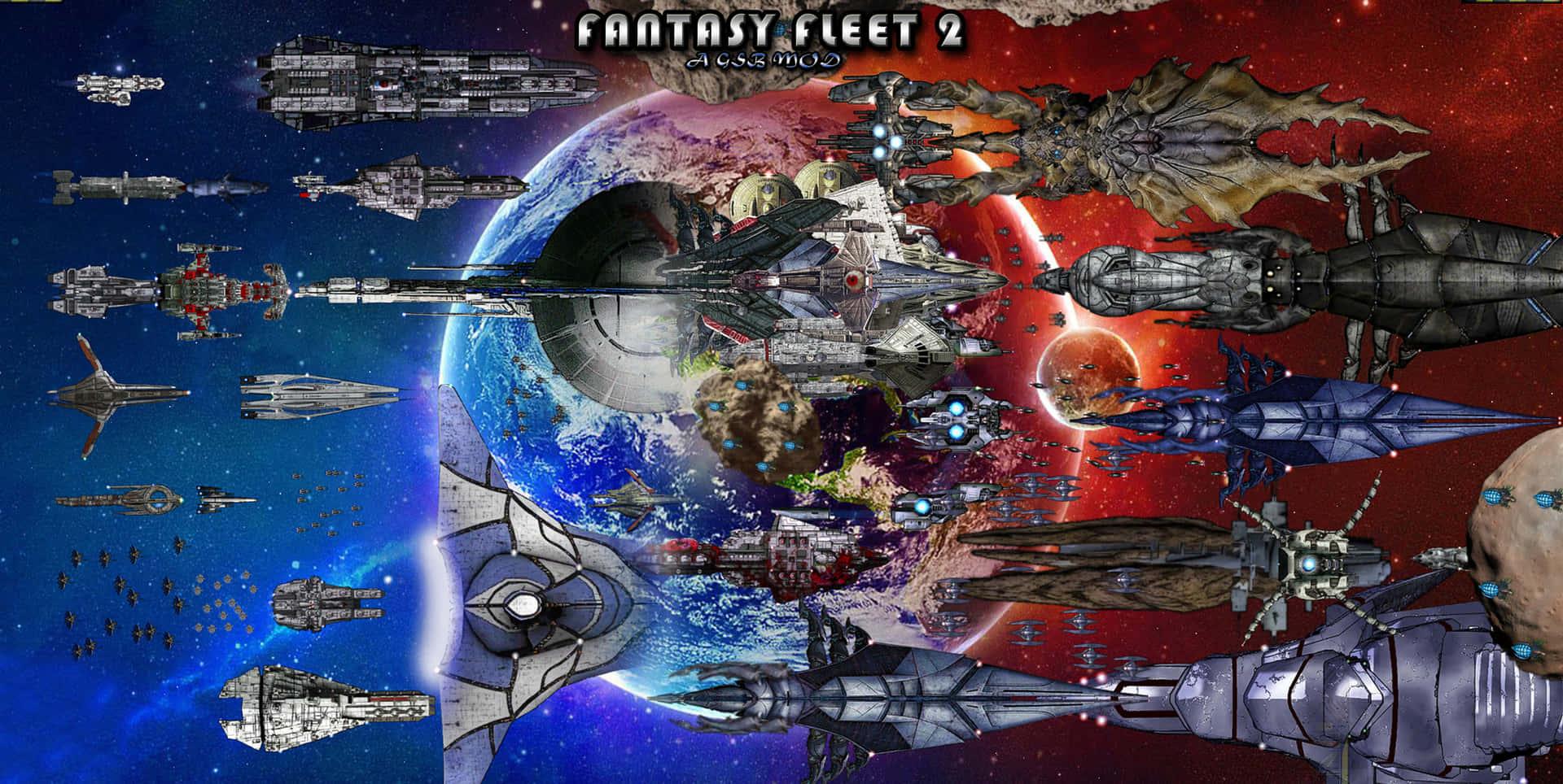 Gratuitous Battleship Attack Planet Wallpaper