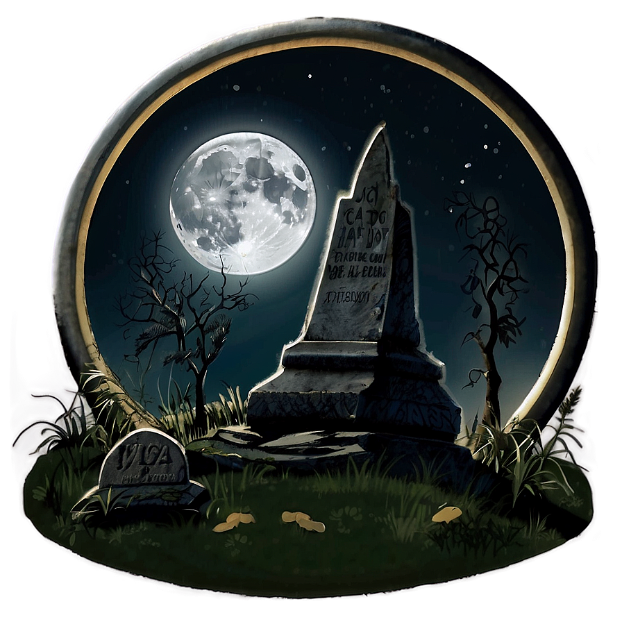 Grave And Moon Png Ayg PNG