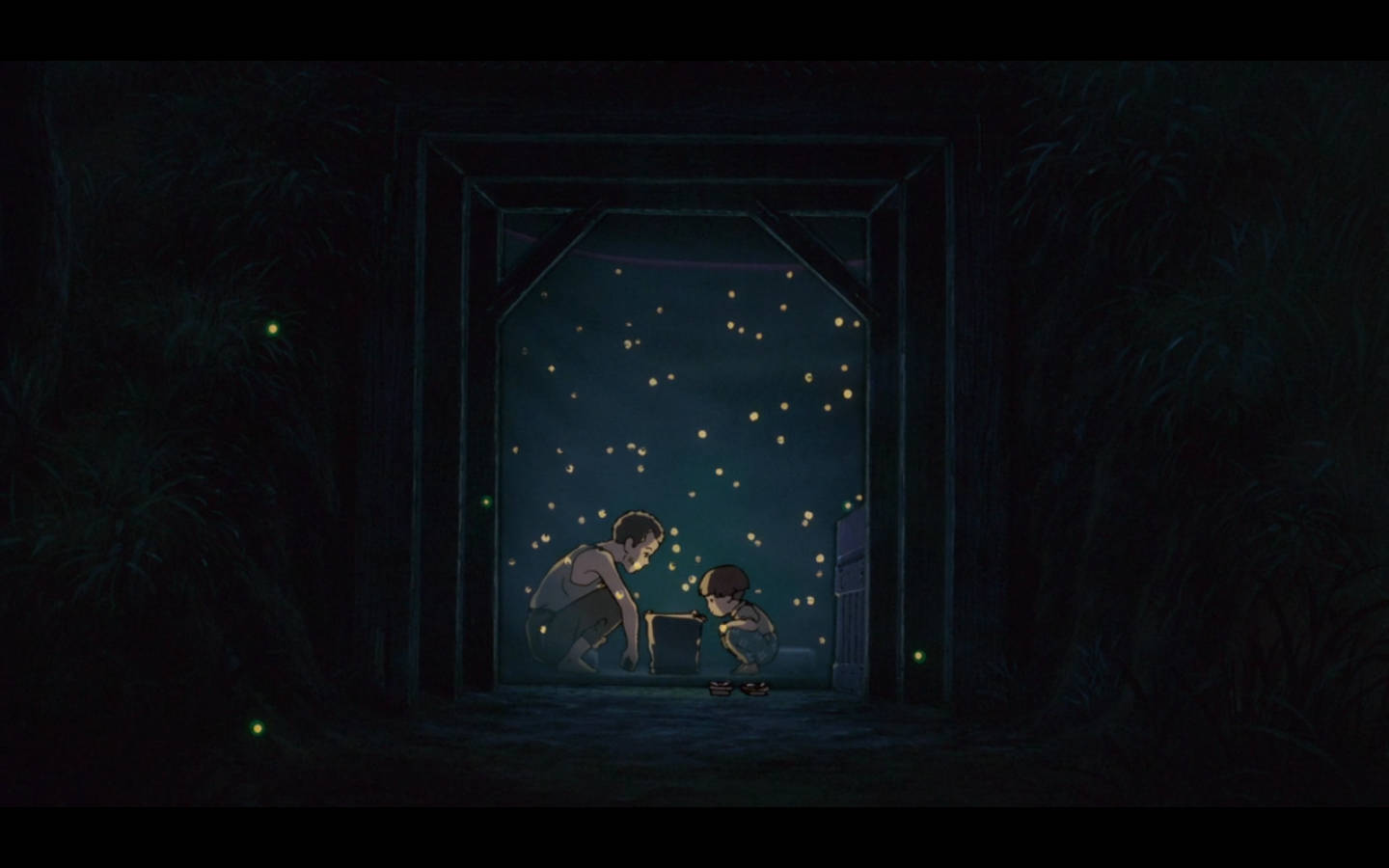 Grave Of The Fireflies Bomb Bunker Background