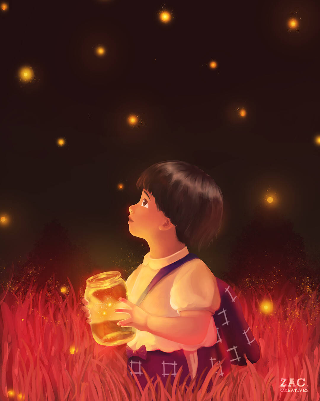 Grave Of The Fireflies Cute Setsuko Background