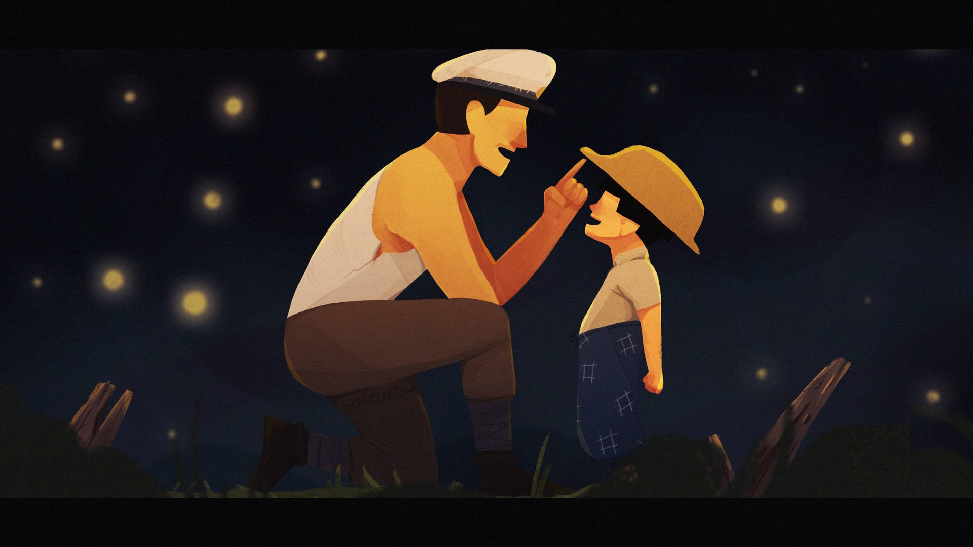 Grave Of The Fireflies Painting Background