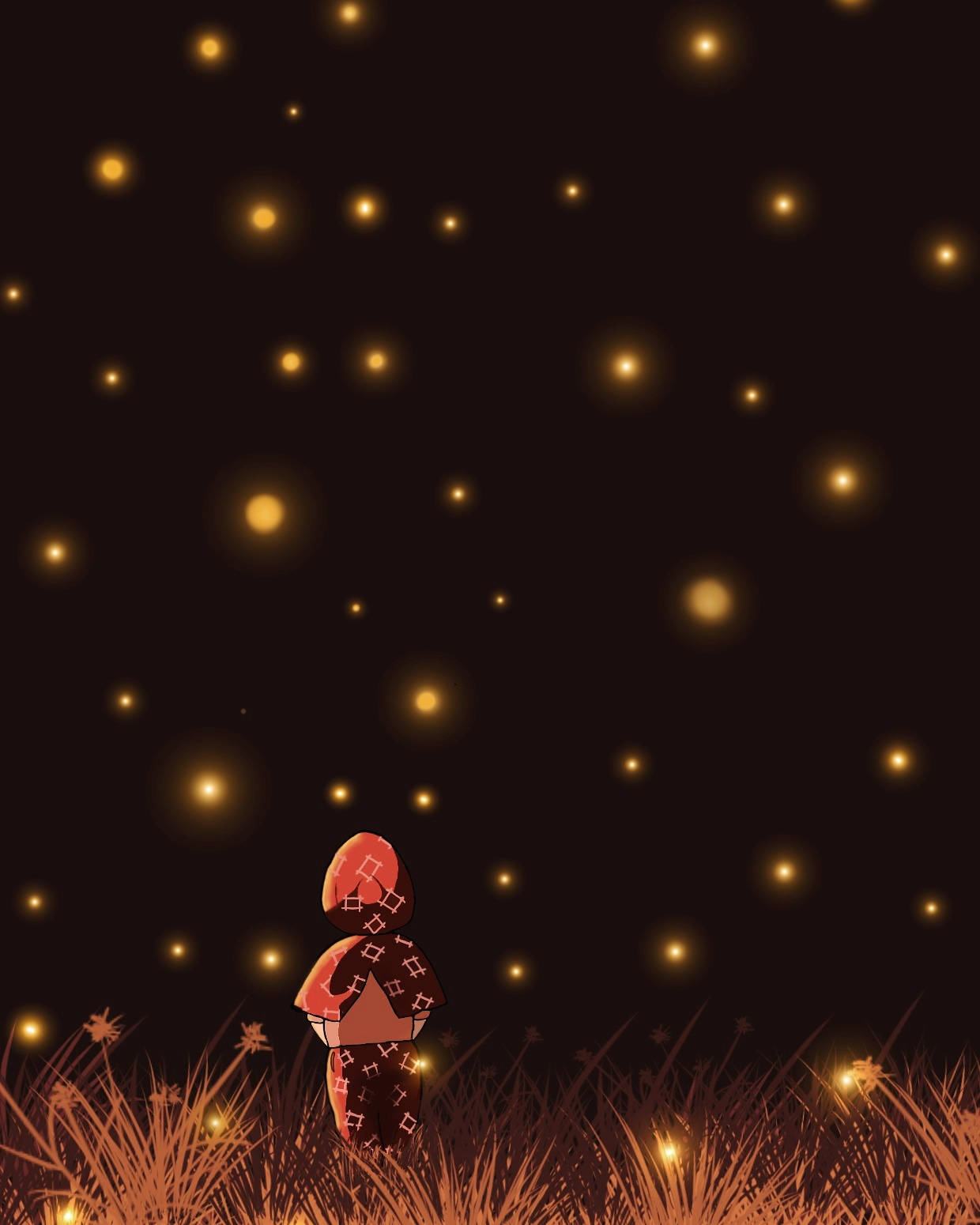 Grave Of The Fireflies Setsuko And Fireflies Background