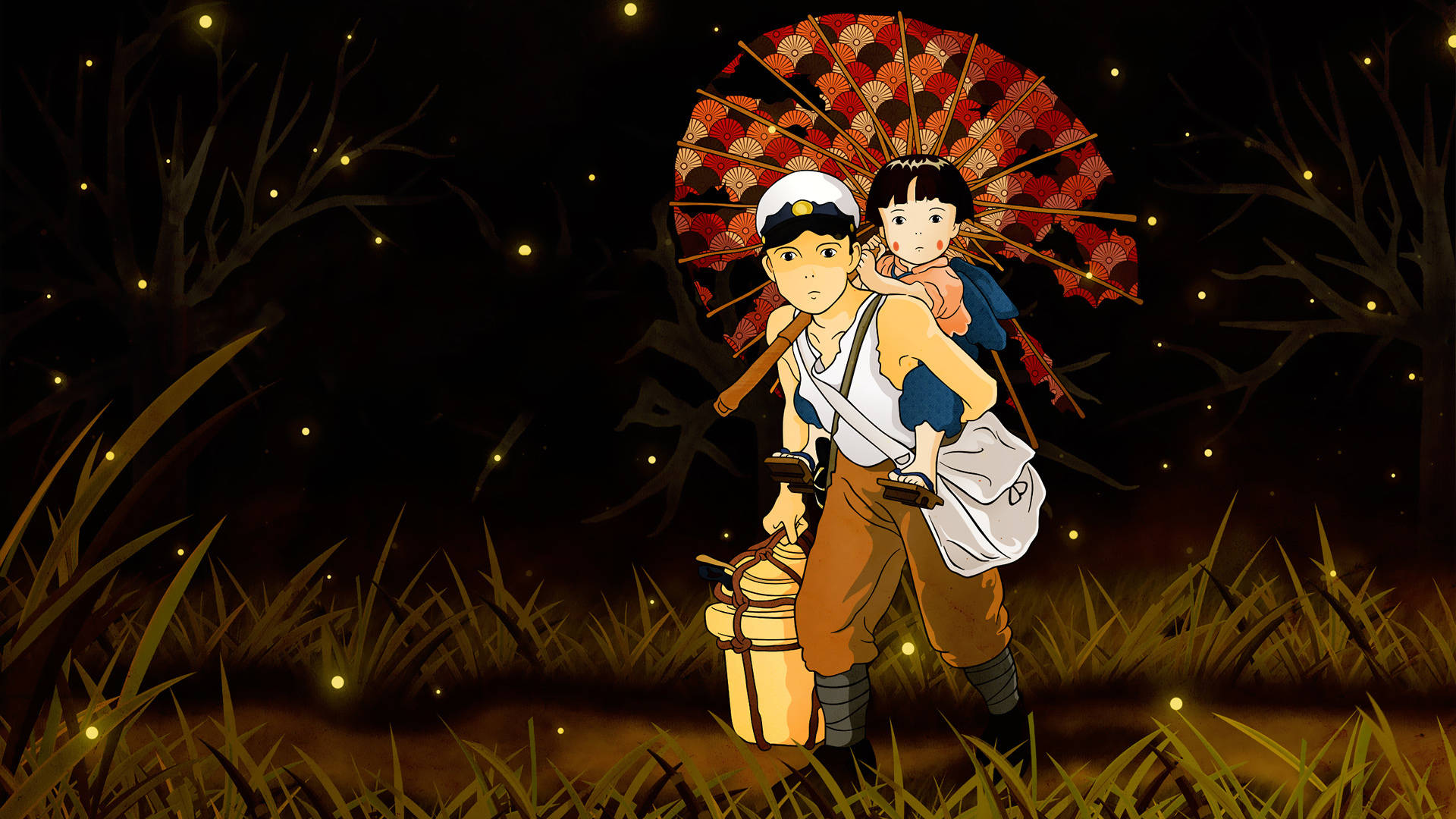 Grave Of The Fireflies Tragic Anime Background