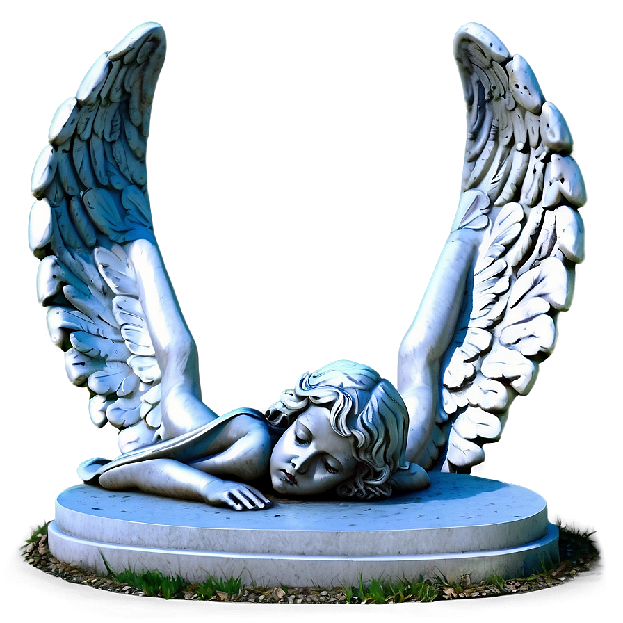 Grave With Angel Statue Png Rsr13 PNG