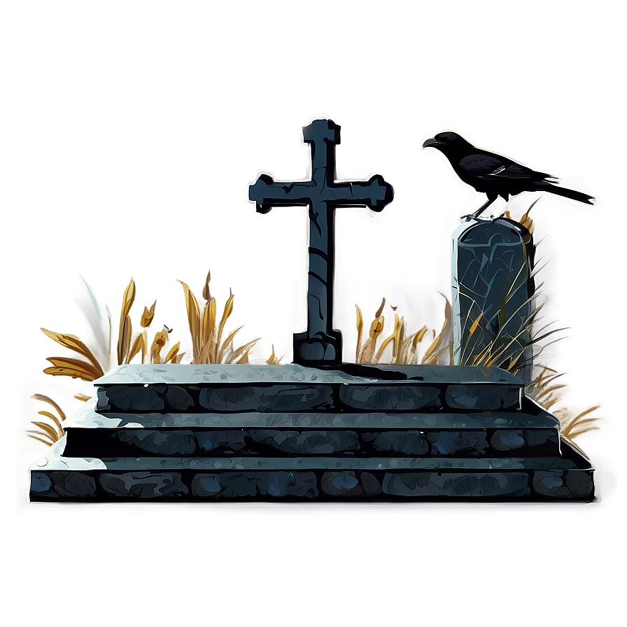 Grave With Crow Png 14 PNG