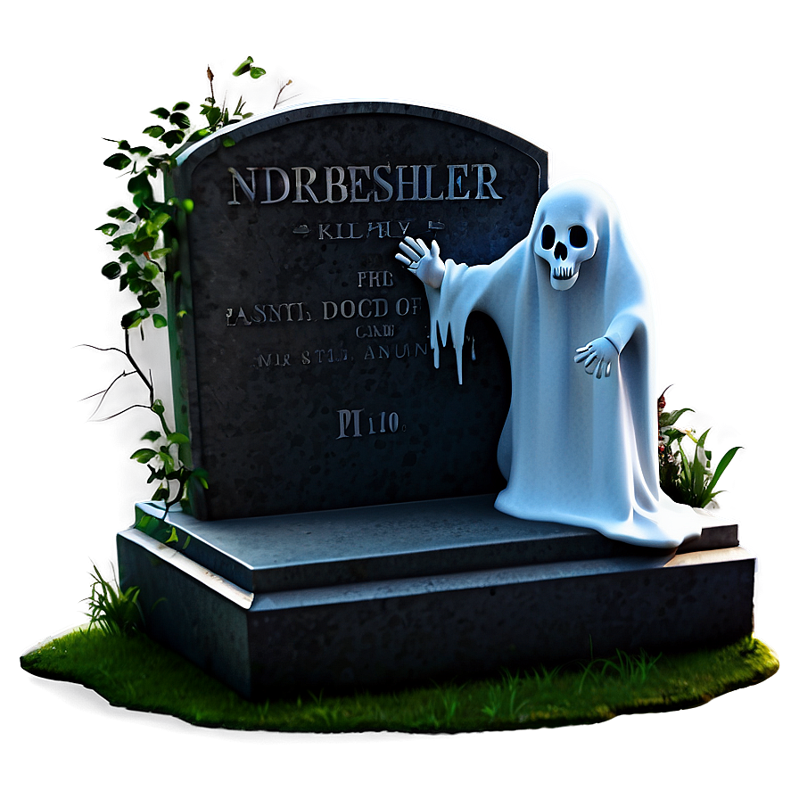 Grave With Ghost Png Fxh68 PNG