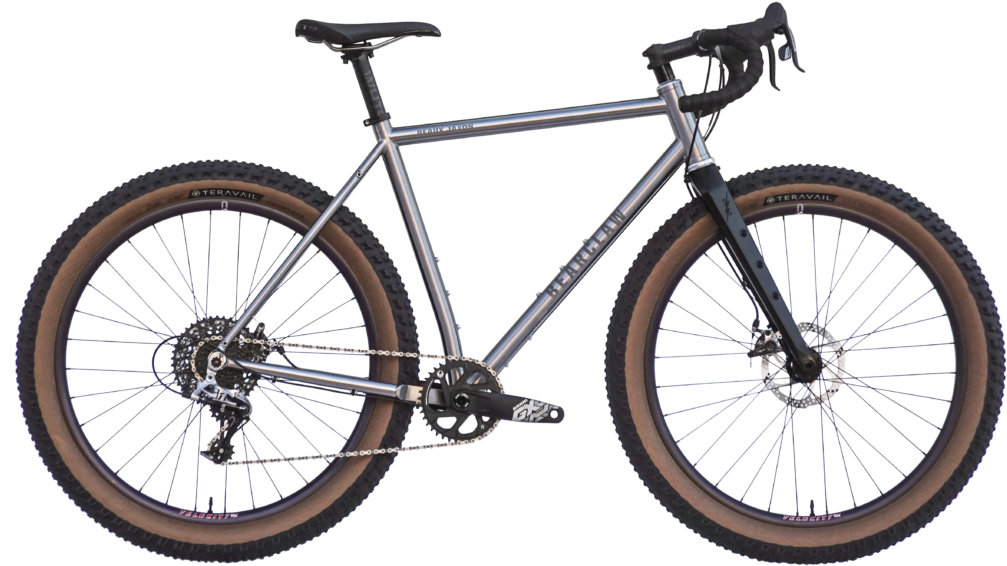 Gravel Bikewith Knobby Tyres PNG