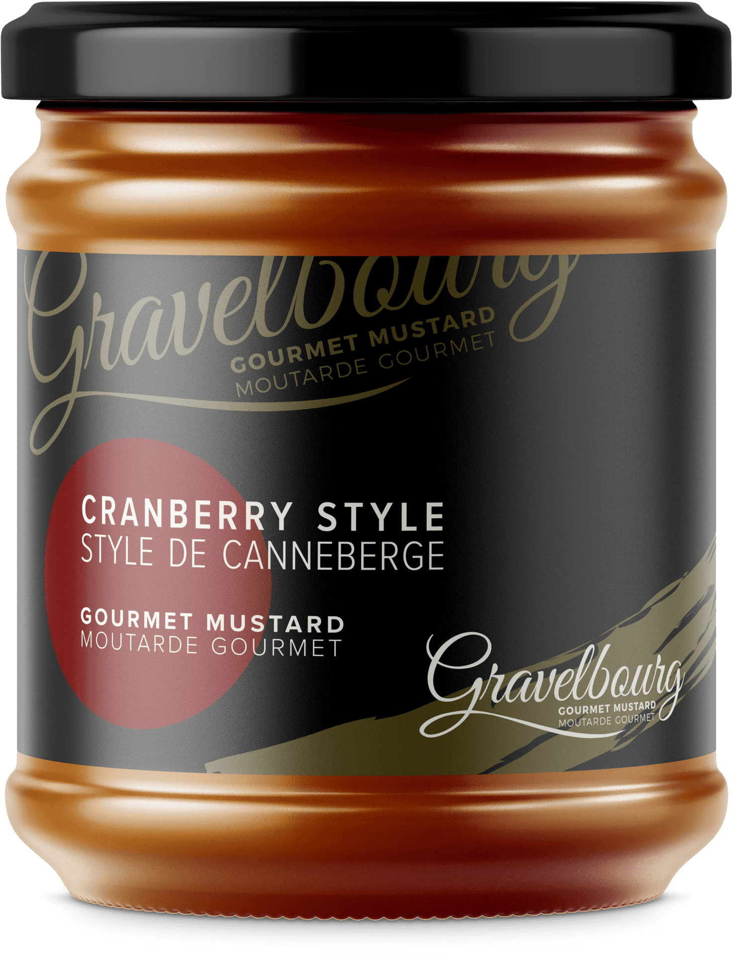 Gravelbourg Gourmet Cranberry Mustard Jar PNG