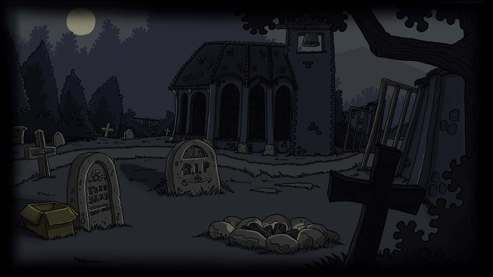 Pay a Visit to a Somber Graveyard
