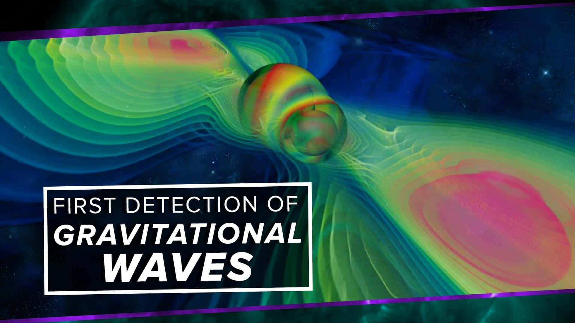 Stunning Visualization of Gravitational Waves in Outer Space Wallpaper