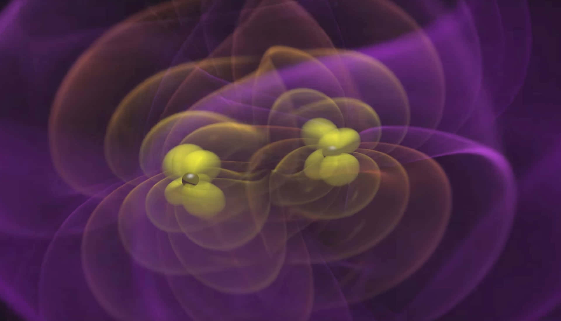 Stunning Gravitational Waves Visualization Wallpaper