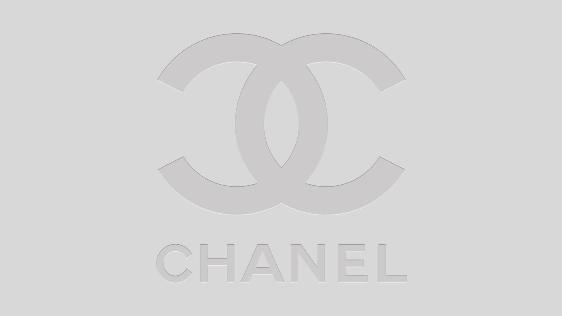 Gray Aesthetic Chanel Logo Wallpaper