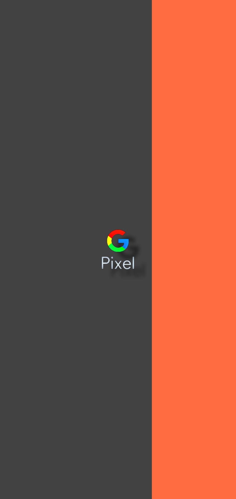 Google Pixel 5 Grigio E Arancione Sfondo