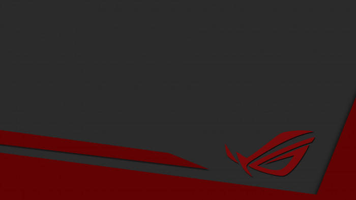 Gray And Red Asus Rog Logo Background