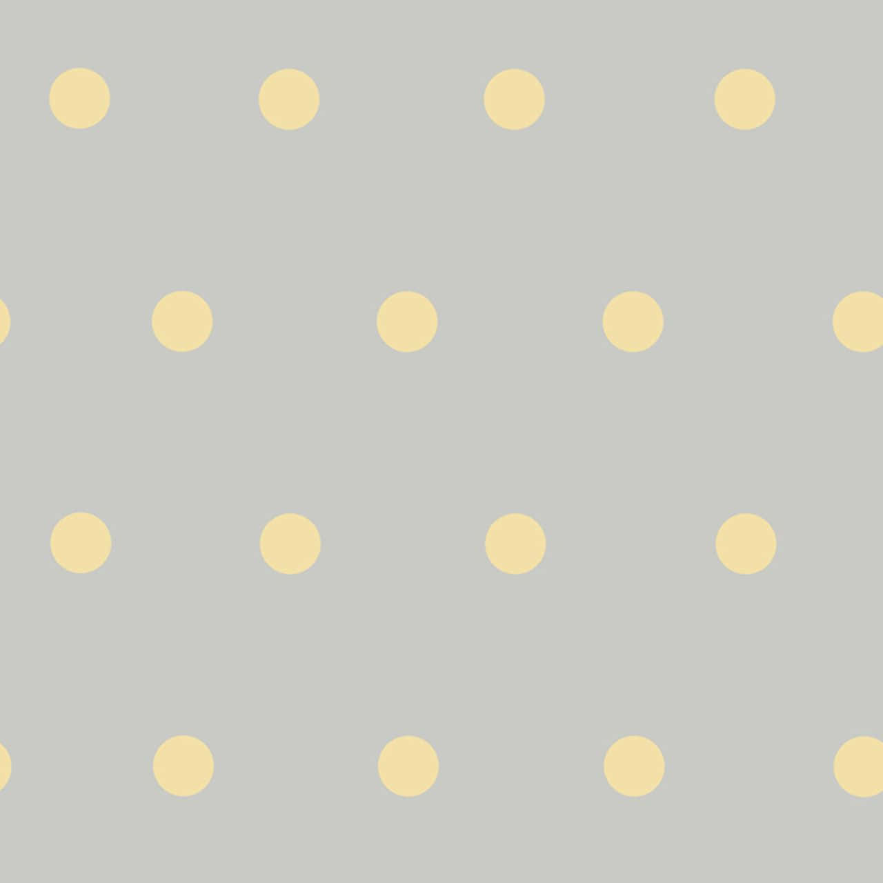 Gray And Yellow Polka Dot Wallpaper