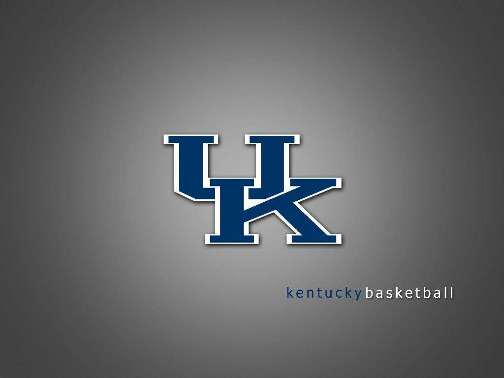Grå Baggrund Kentucky Basketball Logo Tema: Wallpaper