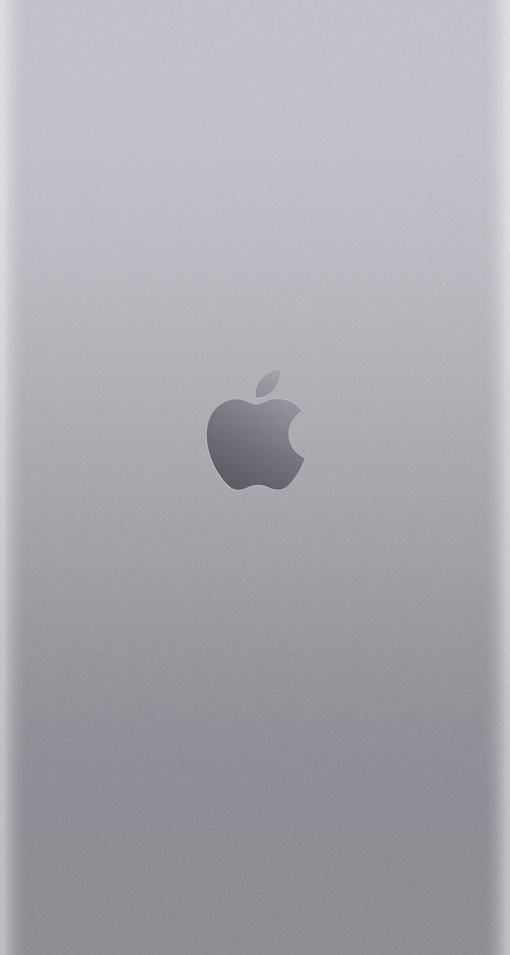 Gray Background With Apple Logo Wallpaper