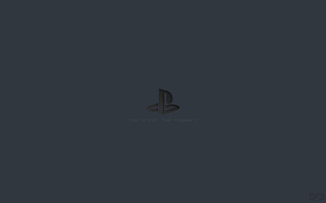 Gray Black Playstation Logo
