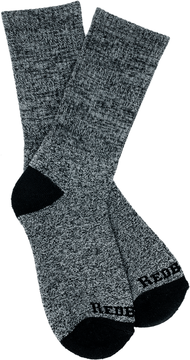 Gray Black Reinforced Socks PNG