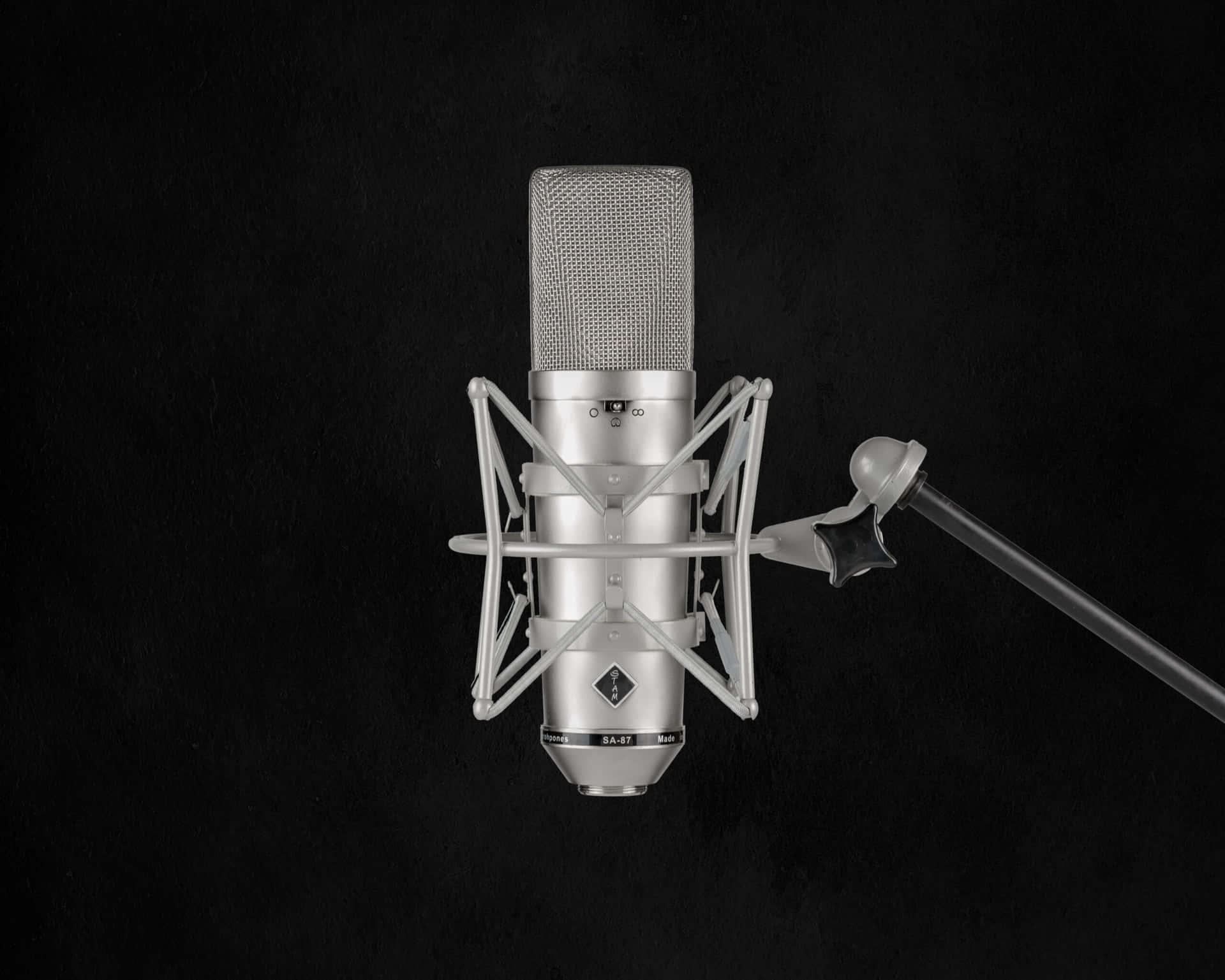 Gray Condenser Microphone Wallpaper