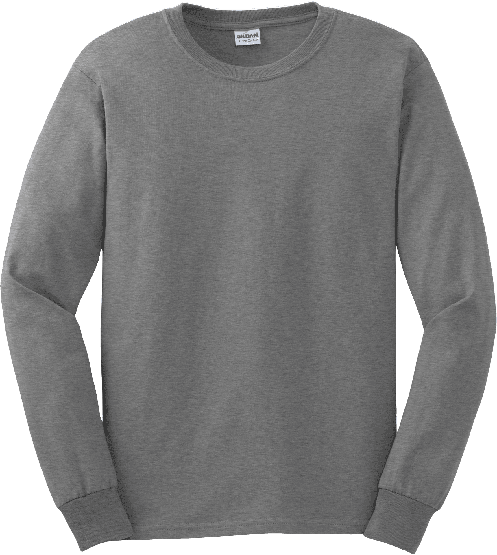 Gray Crewneck Sweatshirt Mockup PNG