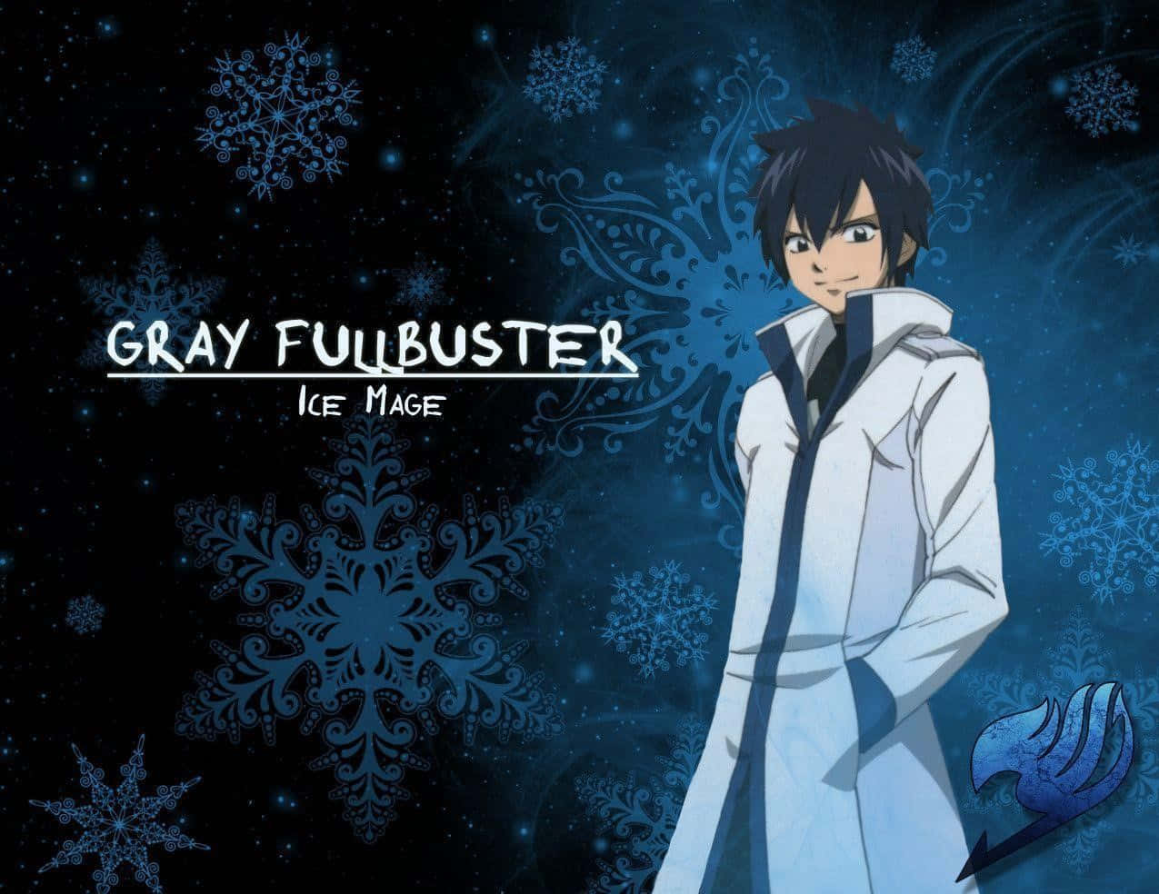 Cool and Confident - Gray Fullbuster from Fairy Tail Wallpaper
