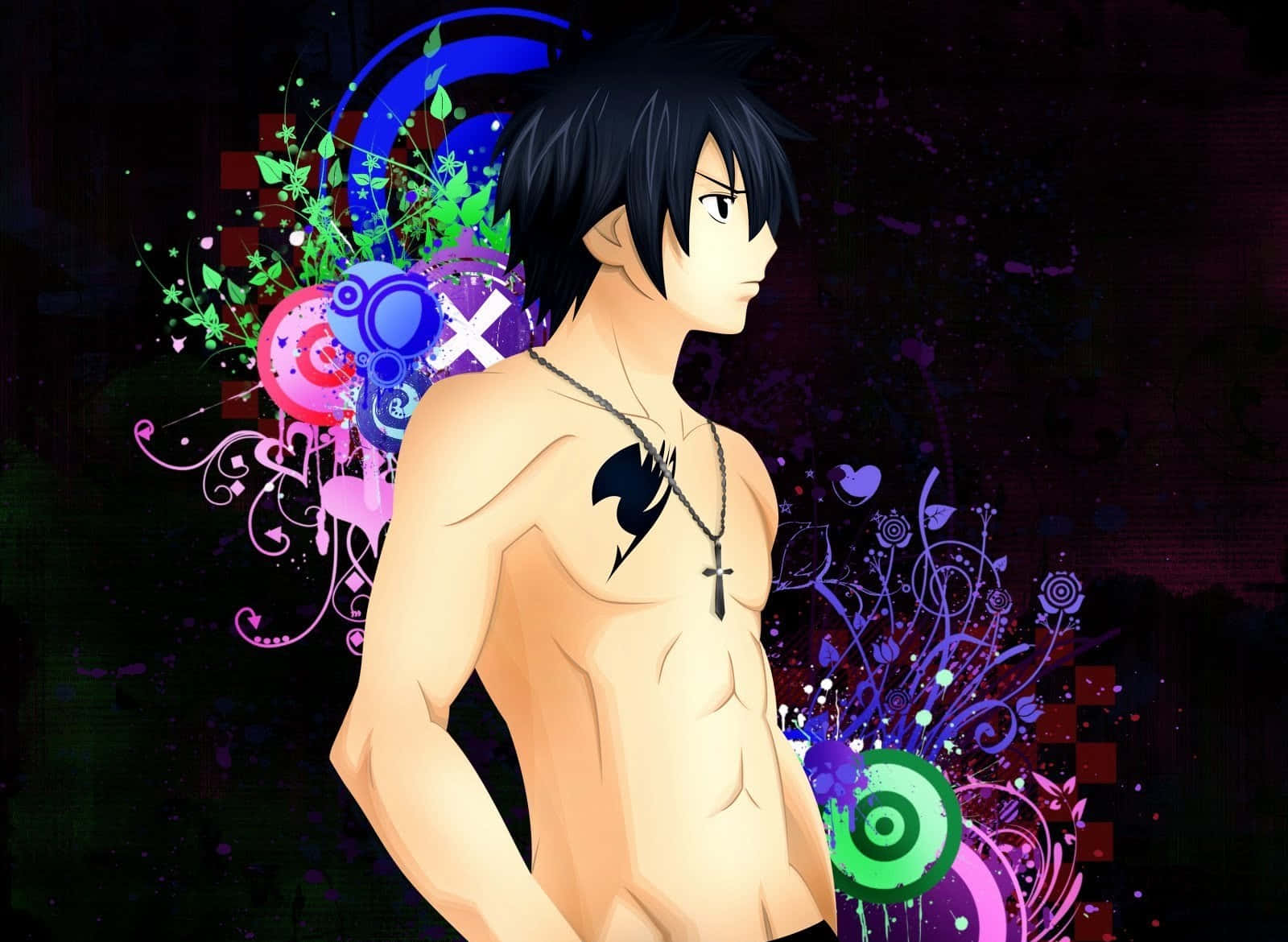 The Powerful Gray Fullbuster in Action Wallpaper