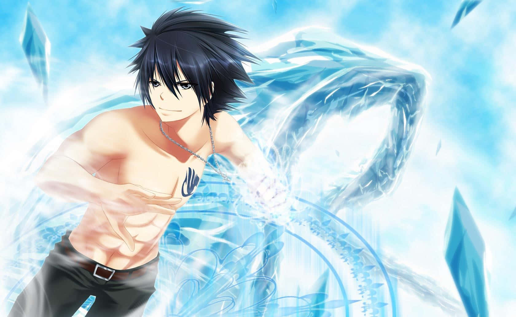 Caption: Gray Fullbuster - Chilling Out Wallpaper