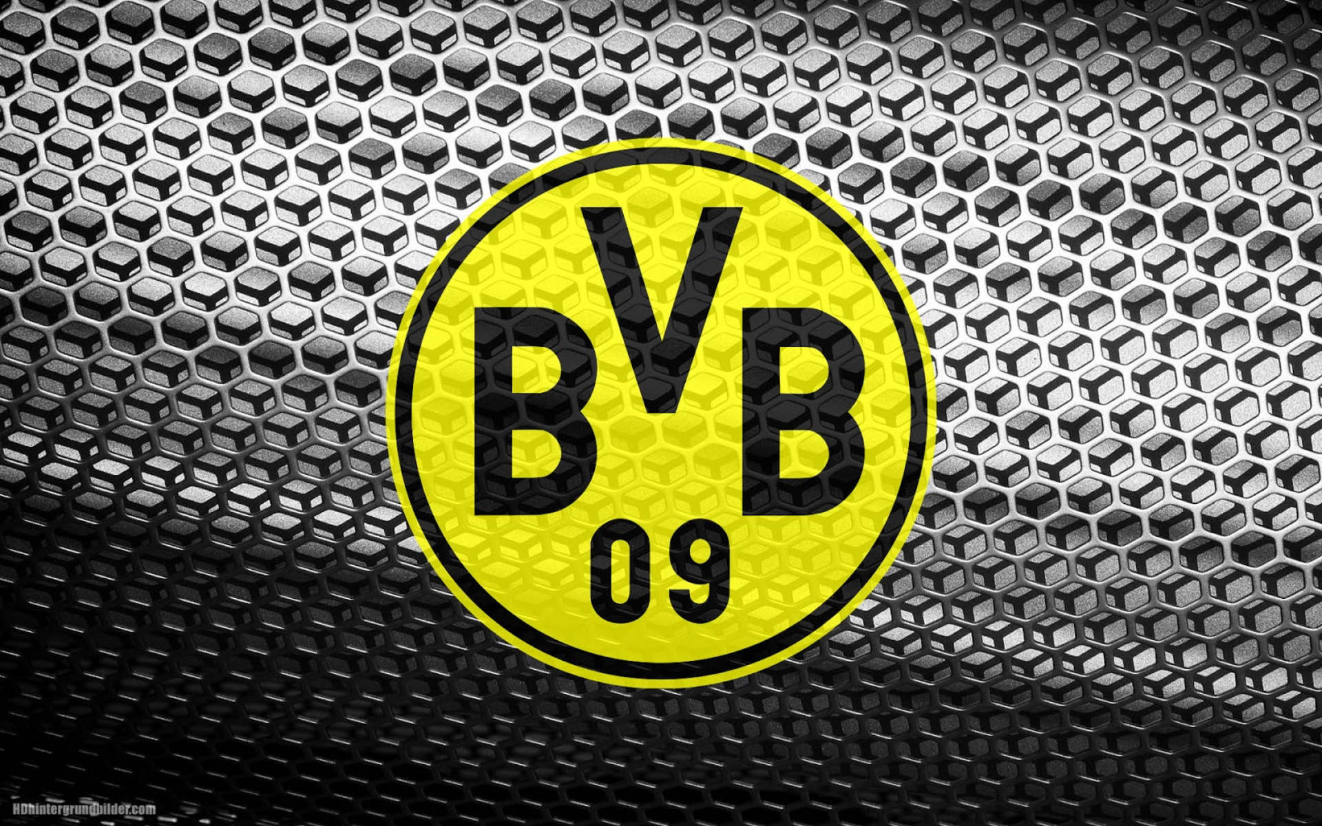Gray Honeycomb Borussia Dortmund Wallpaper