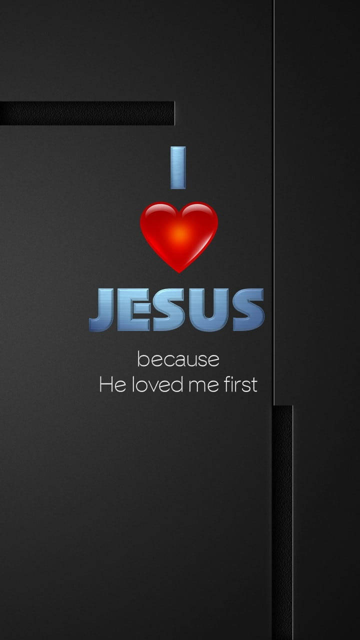 Gray I Love Jesus Iphone Wallpaper