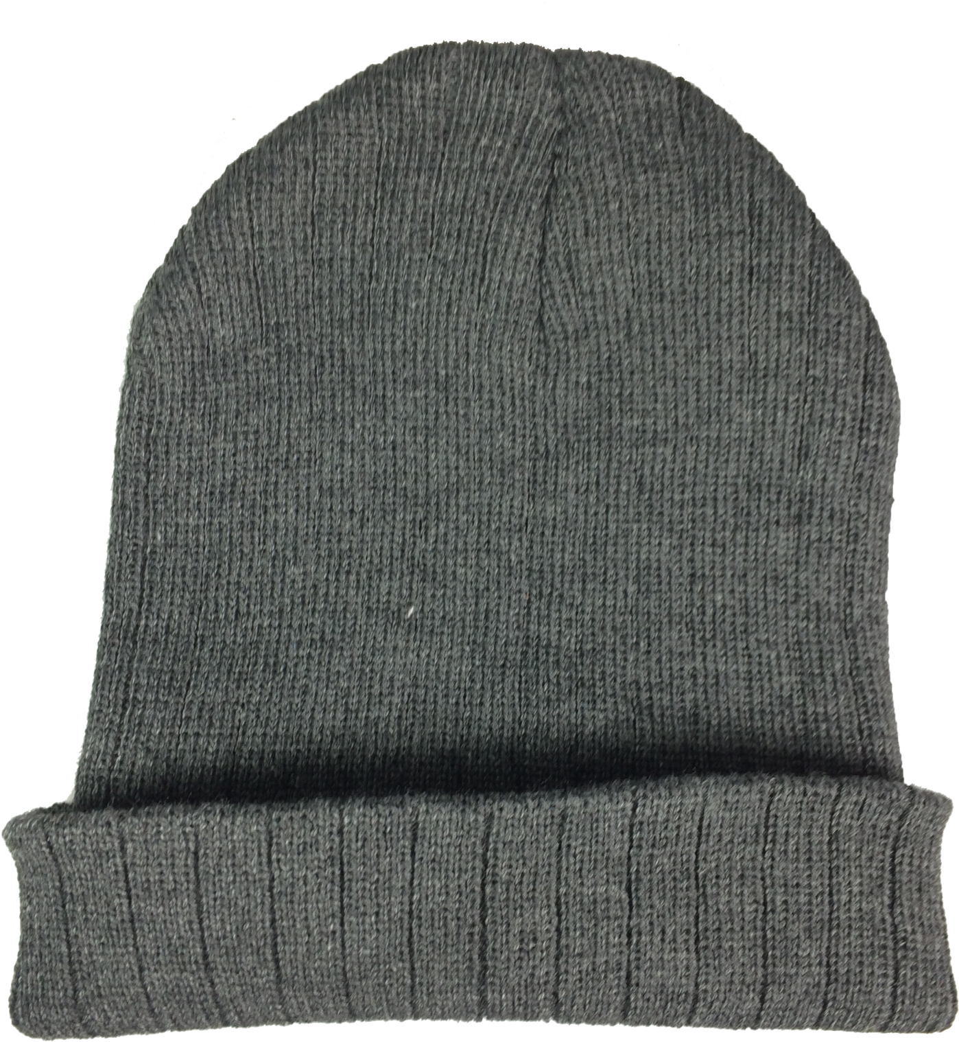 Gray Knit Beanie Hat PNG