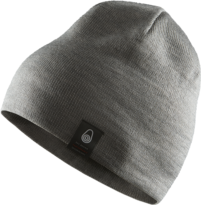 Gray Knit Beanie Hat PNG