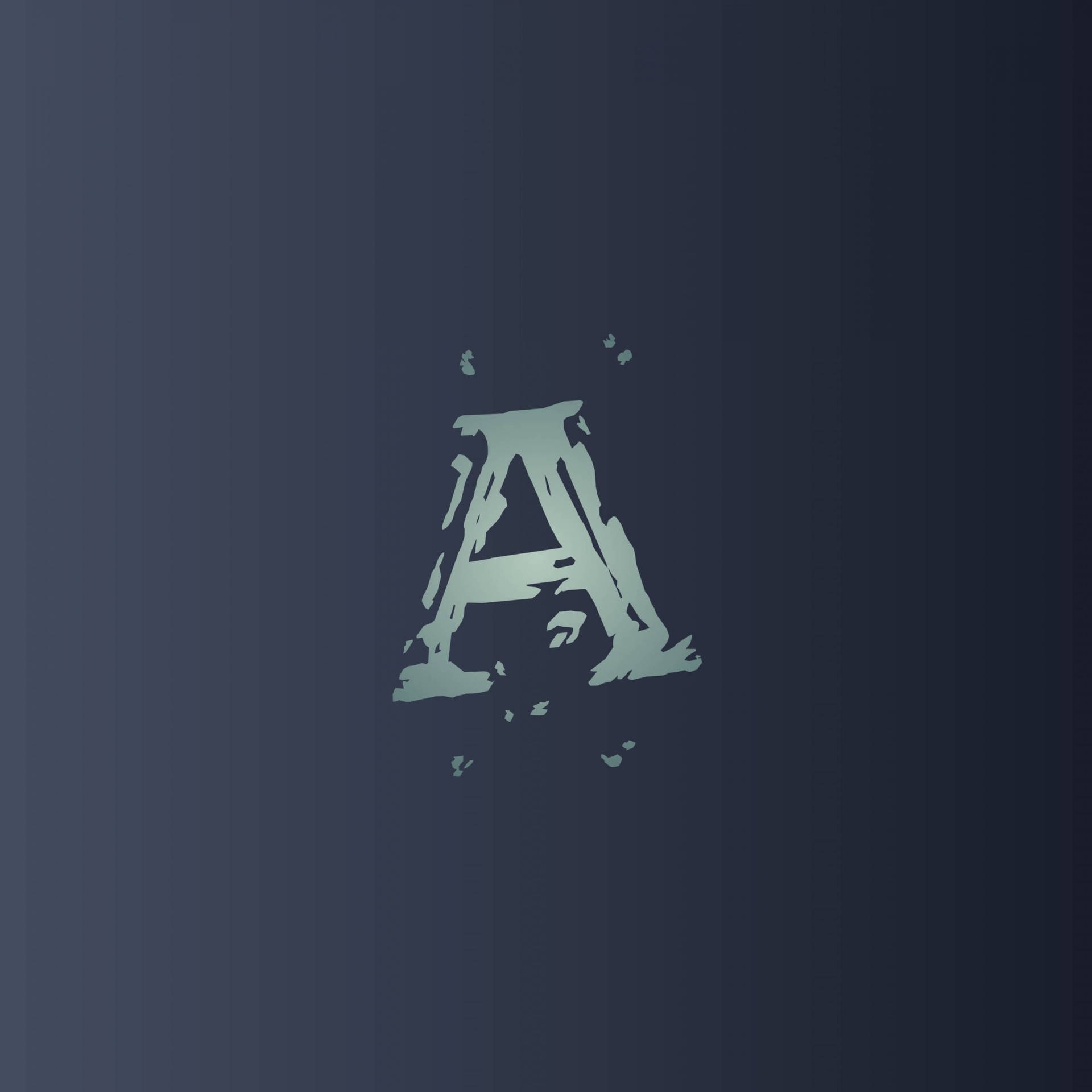 Gray Letter A Name Background