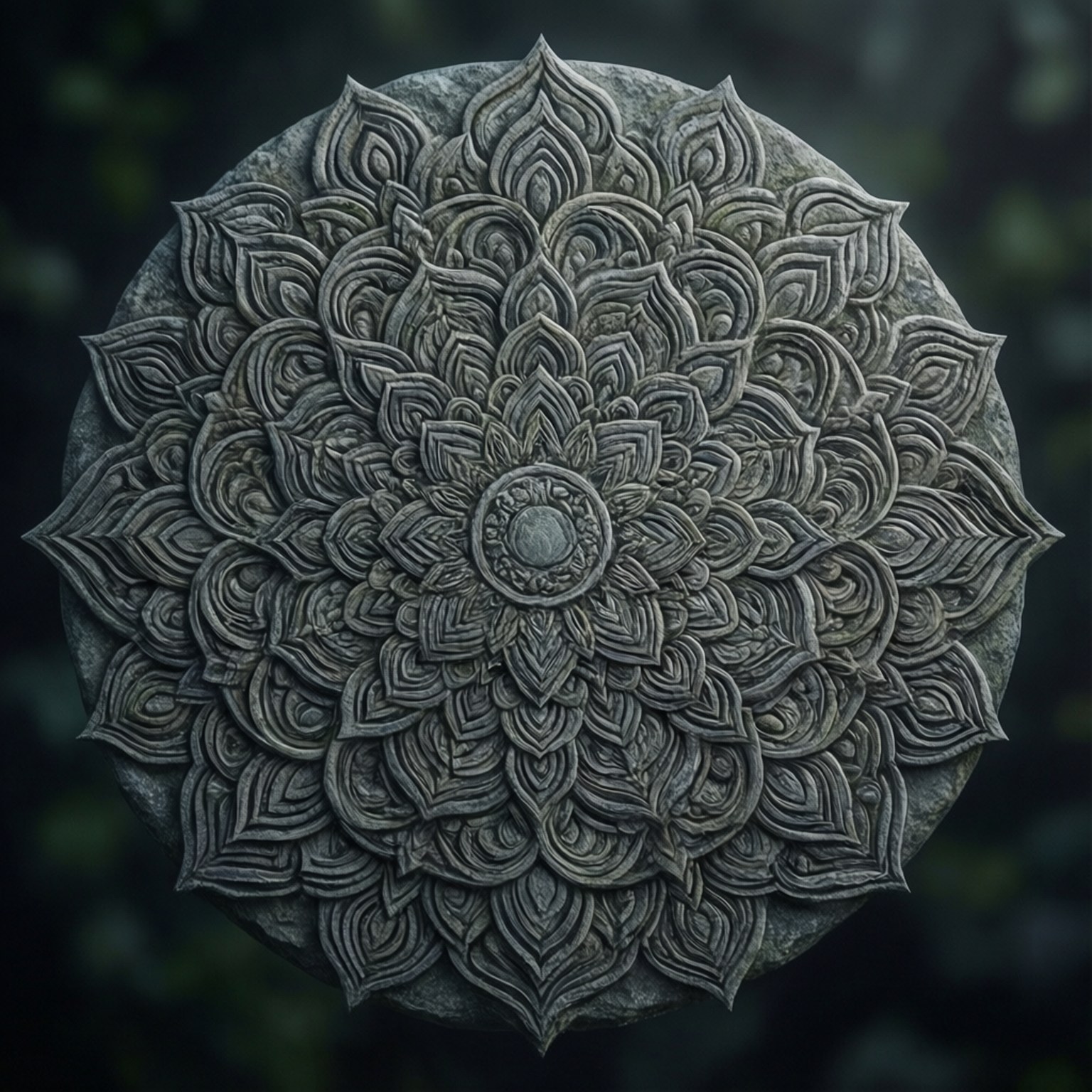 Motivo Mandala Grigio Sfondi