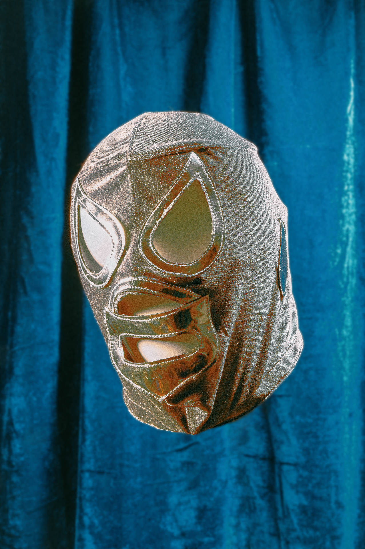 Gray Mask For Wrestling