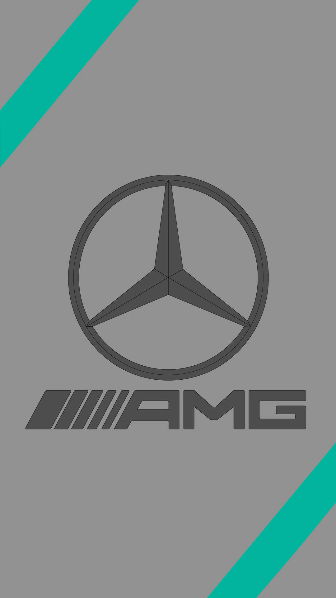 Gray Mercedes-amg Logo Iphone