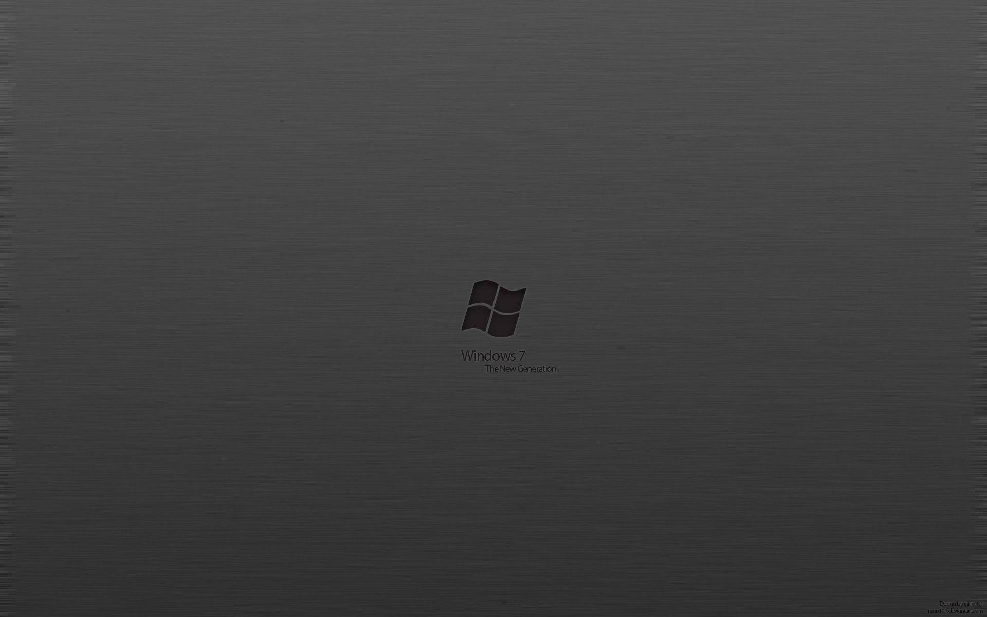 Papelde Parede Minimalista Cinza Escuro Do Windows 7. Papel de Parede