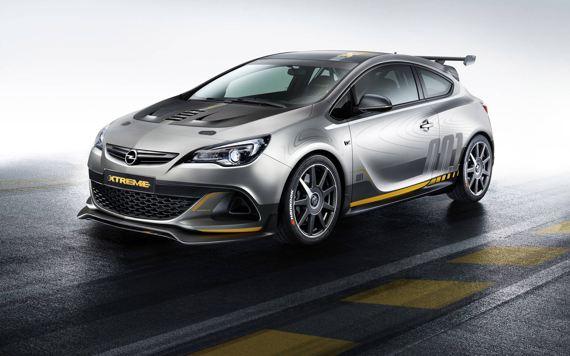 Gray Opel Astra OPC Extreme Wallpaper